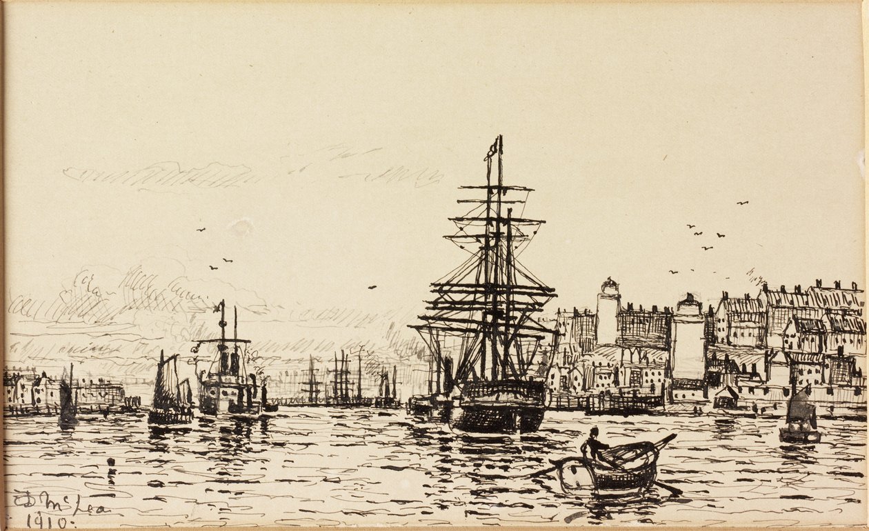 Yüksek ve Düşük Işıklar Kuzey Kalkanları (kağıt üzerinde mürekkep) by Duncan F. McLea
