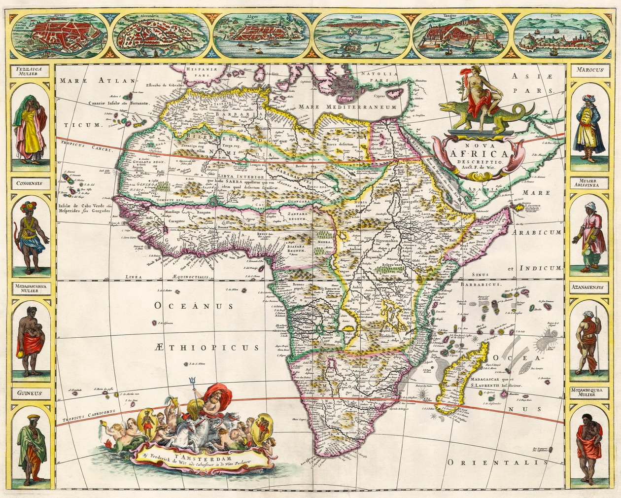 Hollandalı haritacı Frederik de Wit tarafından 1660