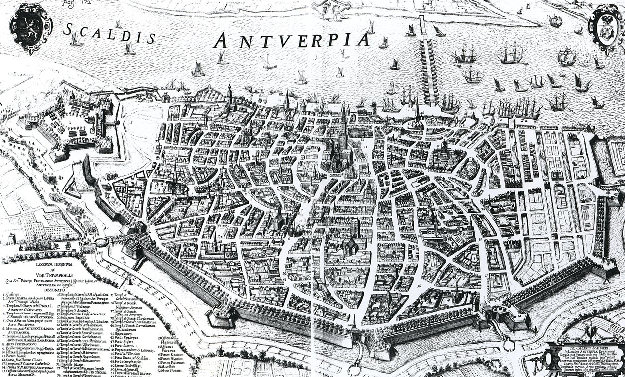 Anvers Haritası by Dutch School