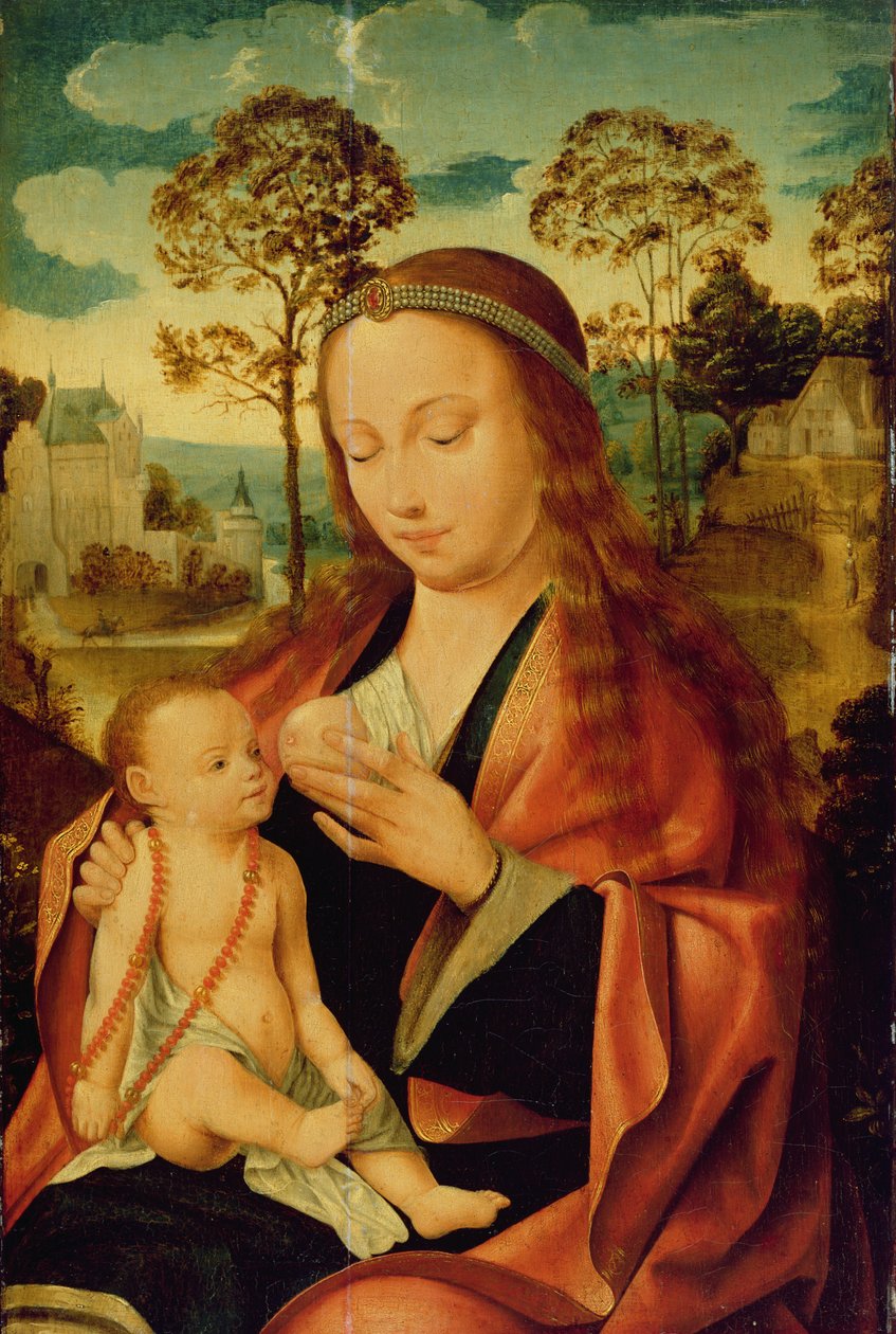 İsa Çocuklu Meryem, 16. yüzyılın başlarında by Dutch School
