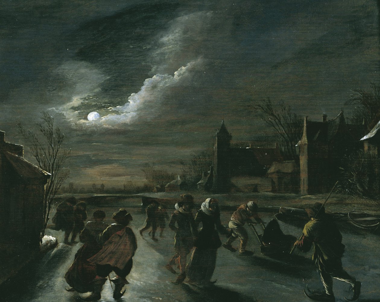 Patenciler ile Mehtap Sahnesi by Dutch School