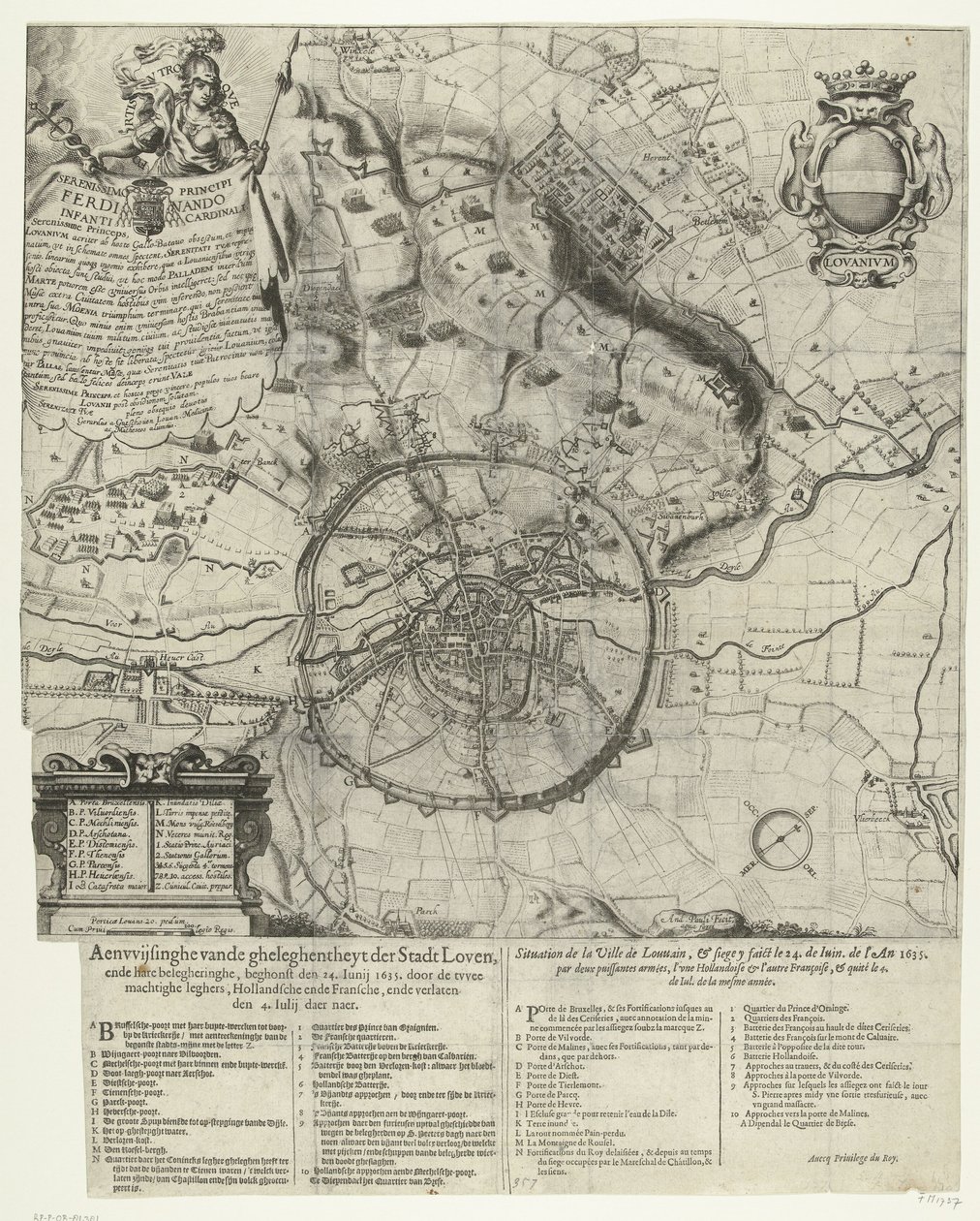 Hollanda ve Fransız orduları tarafından Leuven Kuşatması 1635 by Dutch School