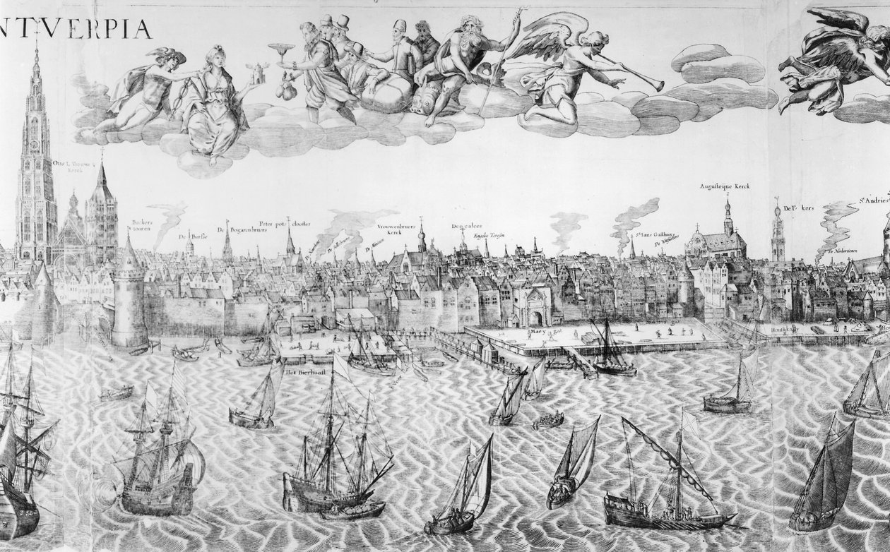 Anvers Şehir Planı, 1549 by Dutch School