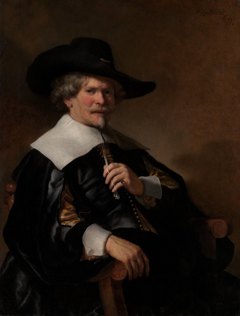 Koltukta Oturan Bir Adamın Portresi, ca. 1640-50. by Dutch