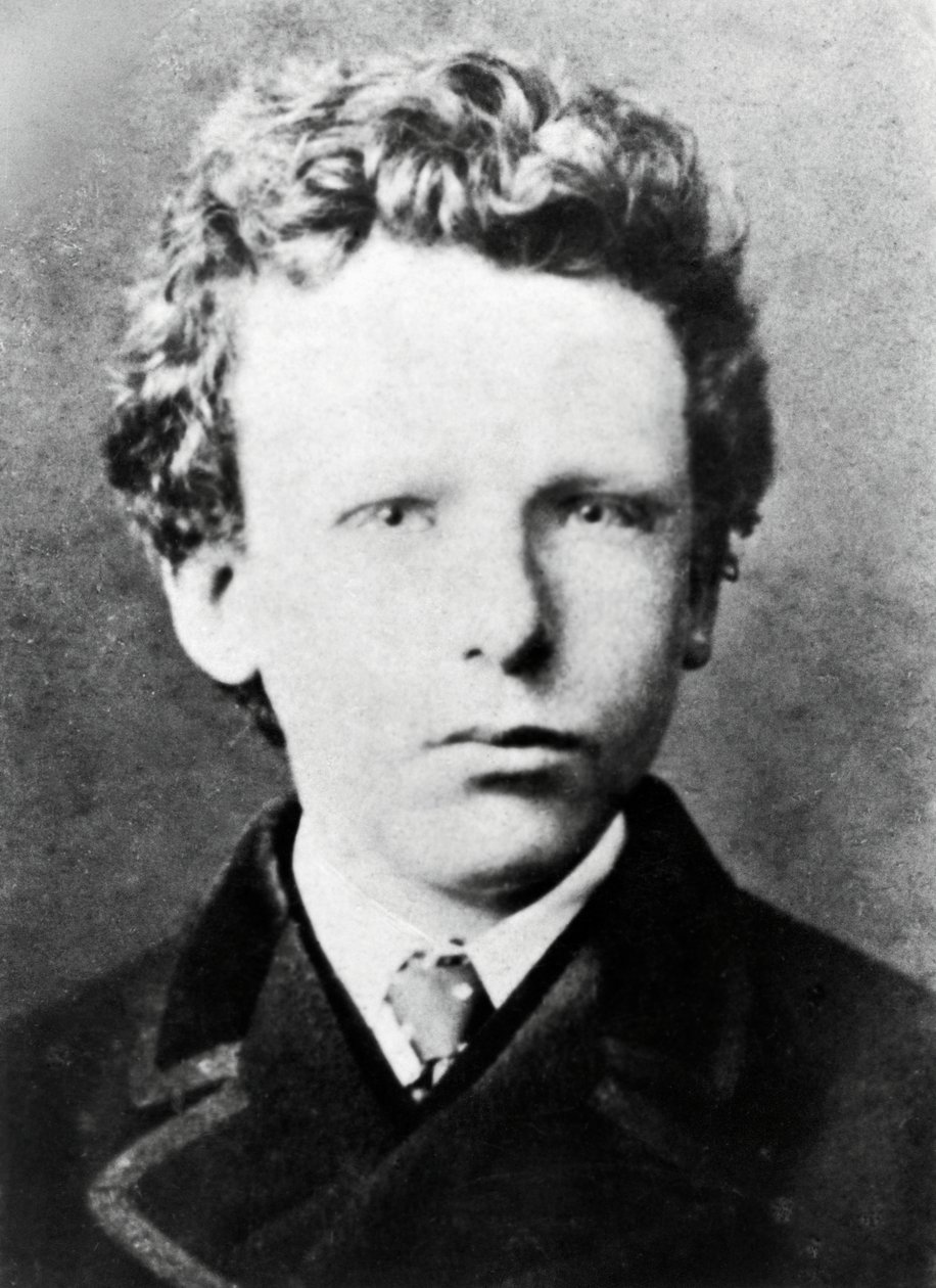 Vincent Van Gogh, yaklaşık 13 yaşında (s/b fotoğraf) by Dutch Photographer