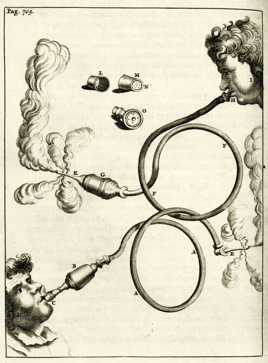 Tütün dumanı lavmanları için aparat, by Dutch School