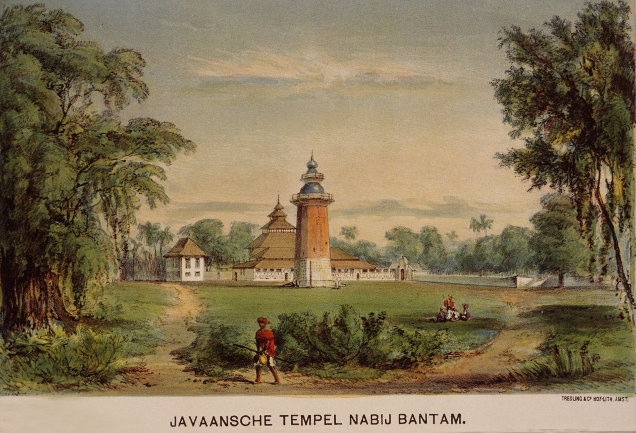 Banten Camii, Java, Endonezya by Dutch School