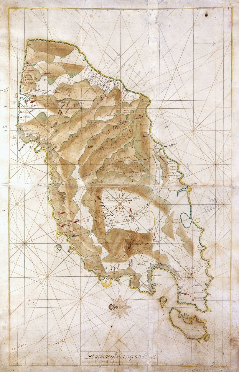 Timor Adası Haritası, c.1760 by Dutch School