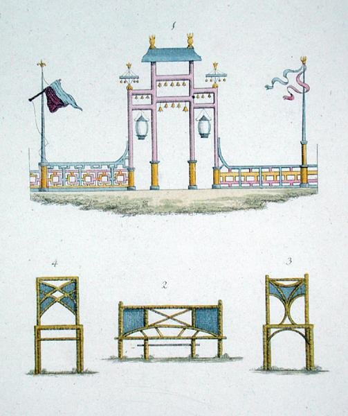 Çin kapısı ve bahçe koltukları, G. van Laar