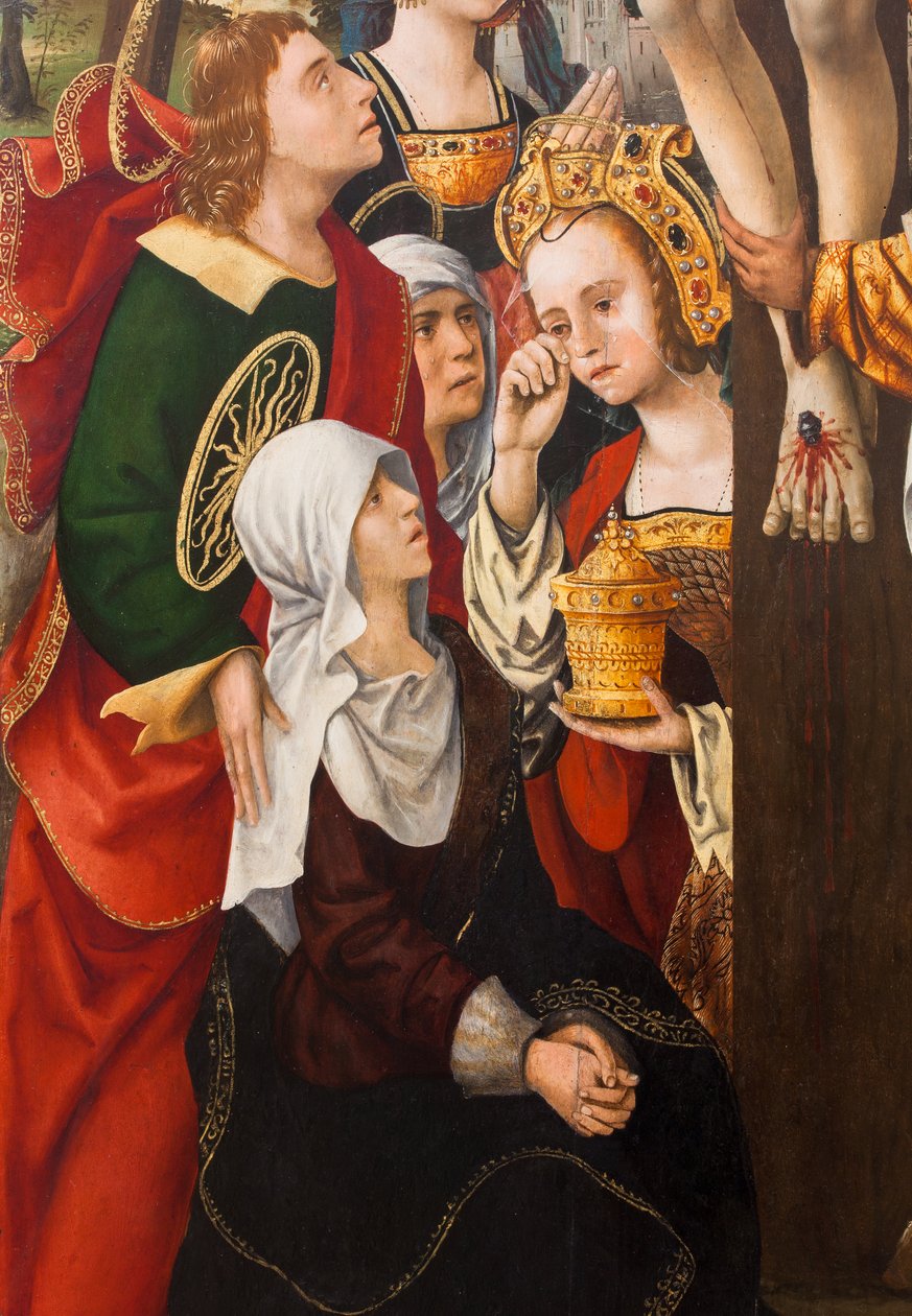 Çarmıhtan İniş,1520 (tuval üzerine yağlıboya) by Dutch School