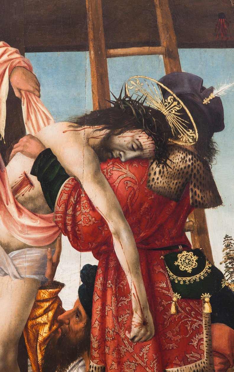 Çarmıhtan İniş,1520 (tuval üzerine yağlıboya) by Dutch School
