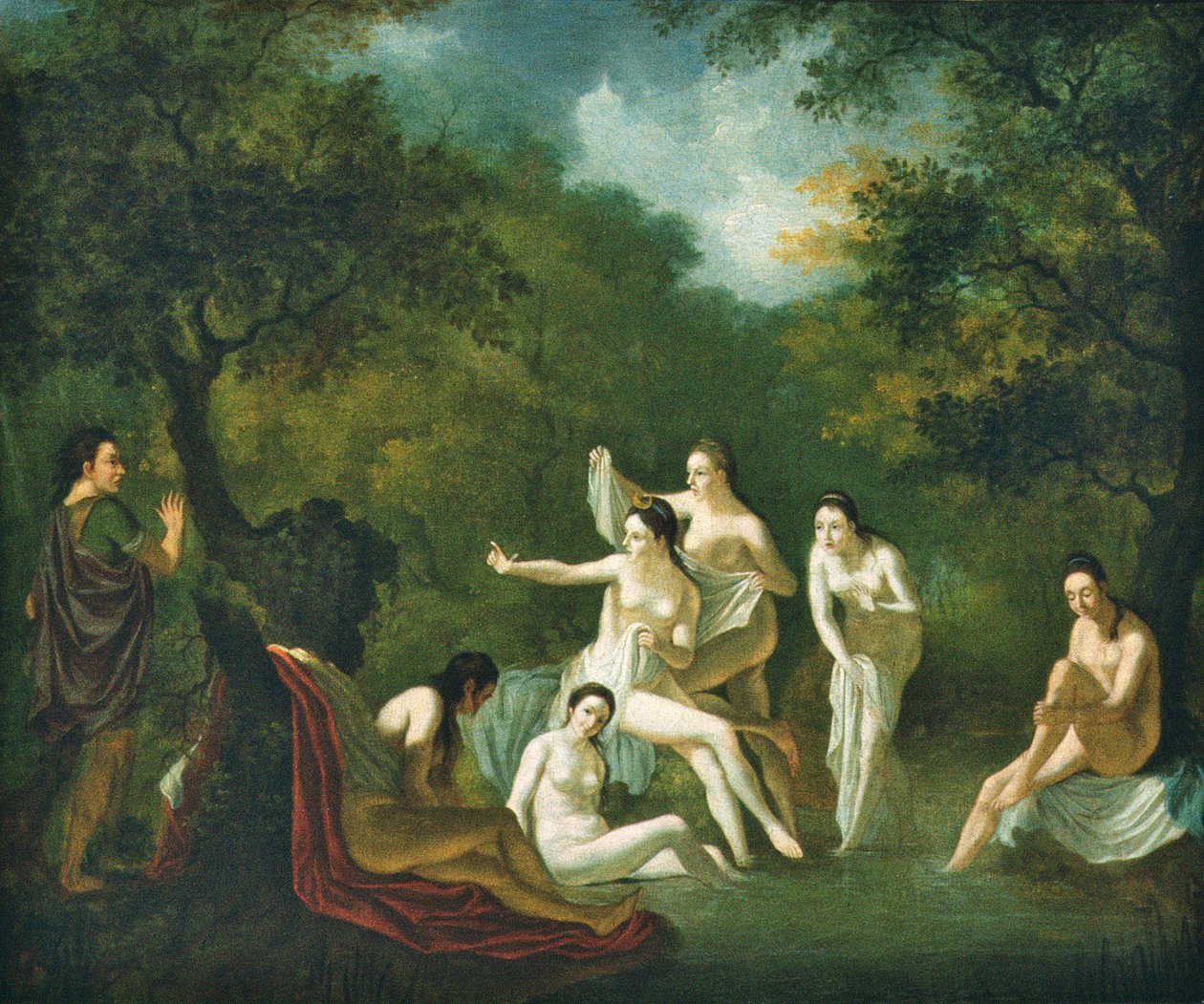 Diana ve Aktaeon by Dutch School
