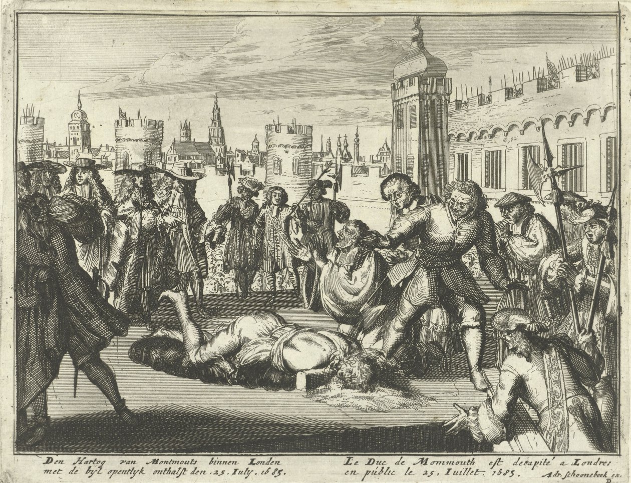 Monmouth Dükü'nün idamı, 15 Temmuz 1685 by Dutch School