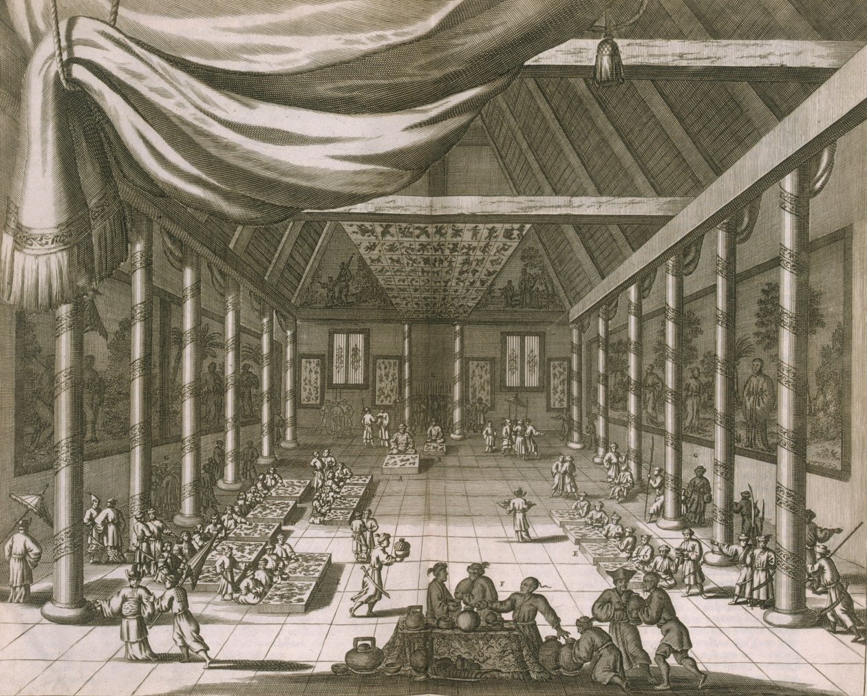 İmparatorluk Sarayı, Pekin, 1670 by Dutch School