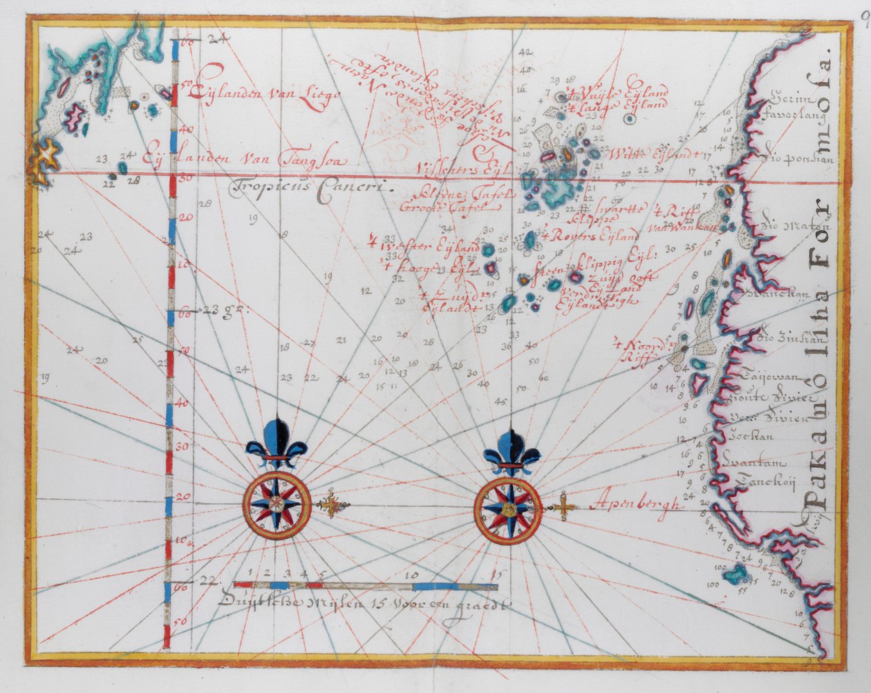 Formosa Haritası (Tayvan.) by Dutch School