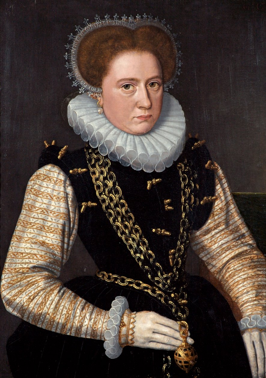 İspanyol Kostümlü Bir Bayan Portresi, c.1585 by Dutch School