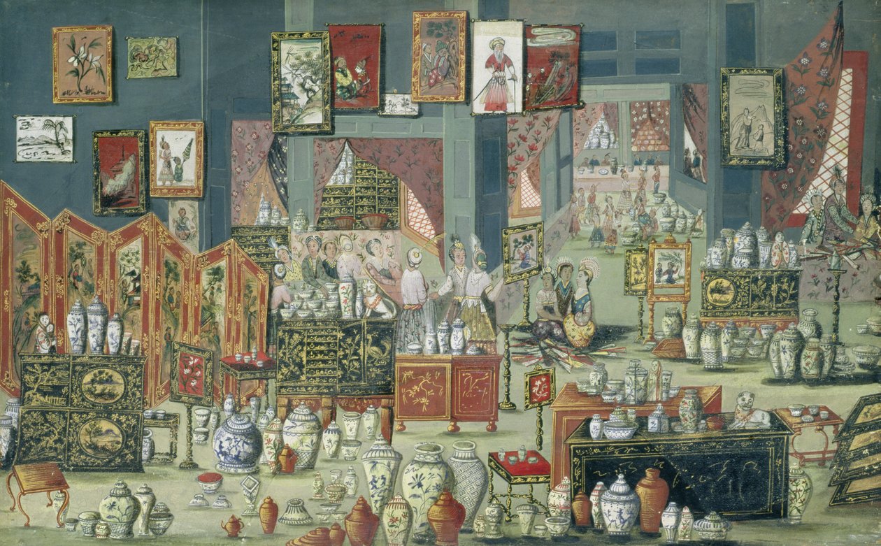 Çin Malları Satış Mağazası, 1680-1700 by Dutch School
