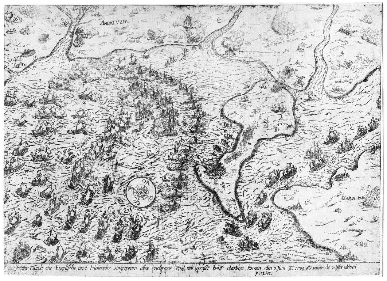 İngiliz ve Hollanda Kuvvetleri, 1596