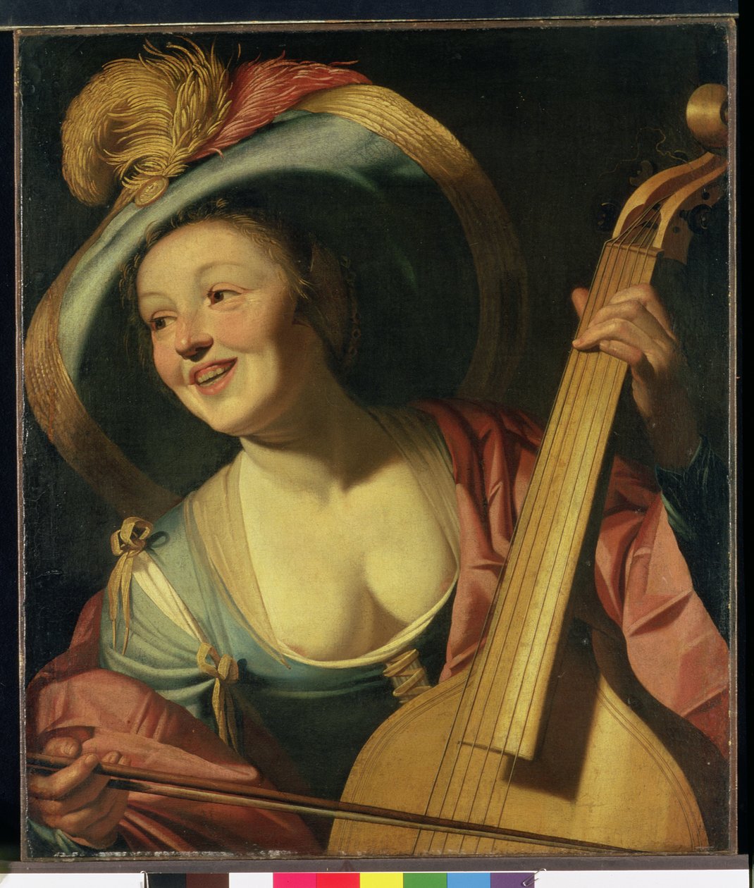 Viola da Gamba Oyuncusu by Dutch School
