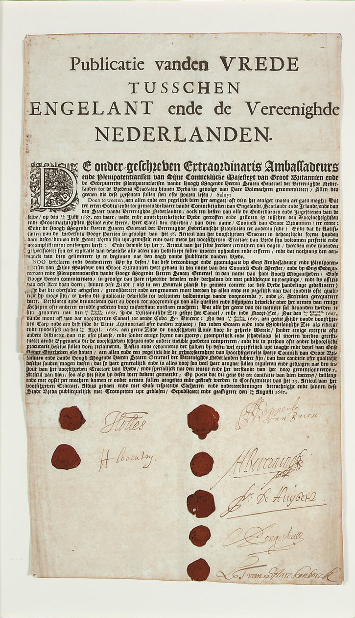Breda Antlaşması by Dutch School