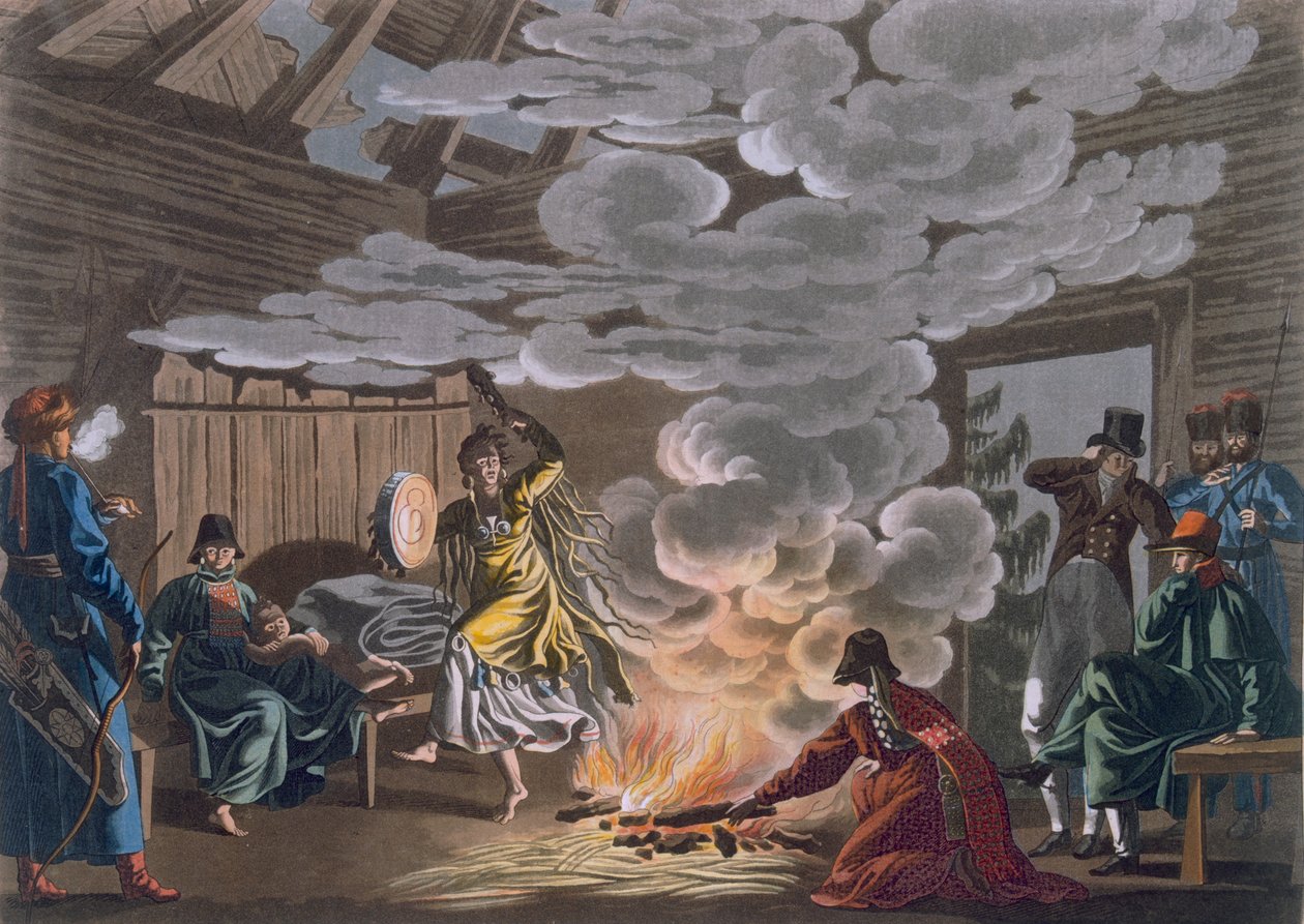 Theliot Tatarlarının Şamanı, 1812-13 by E. Karnejeff