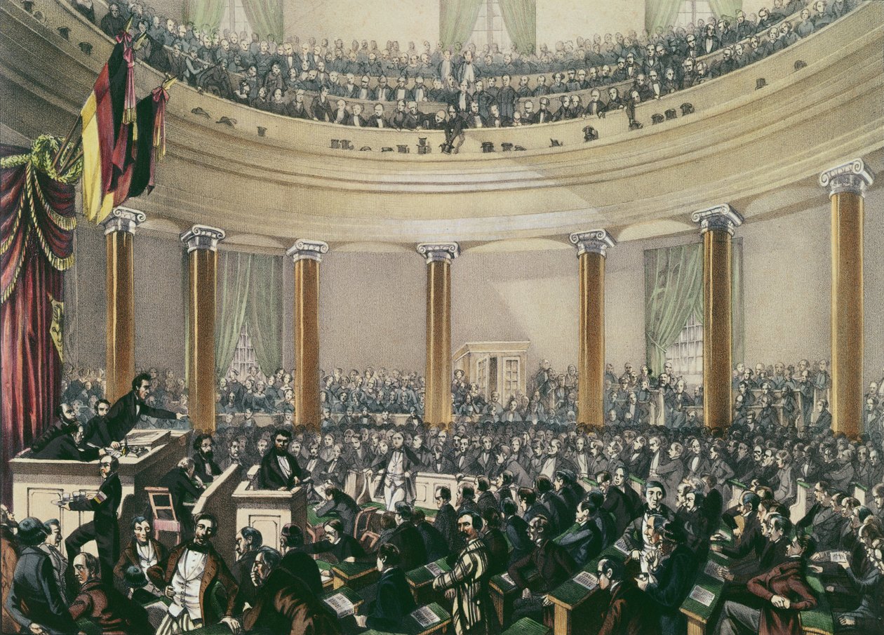Frankfurt, St Paul kilisesinde Ulusal Meclis Mayıs 1848