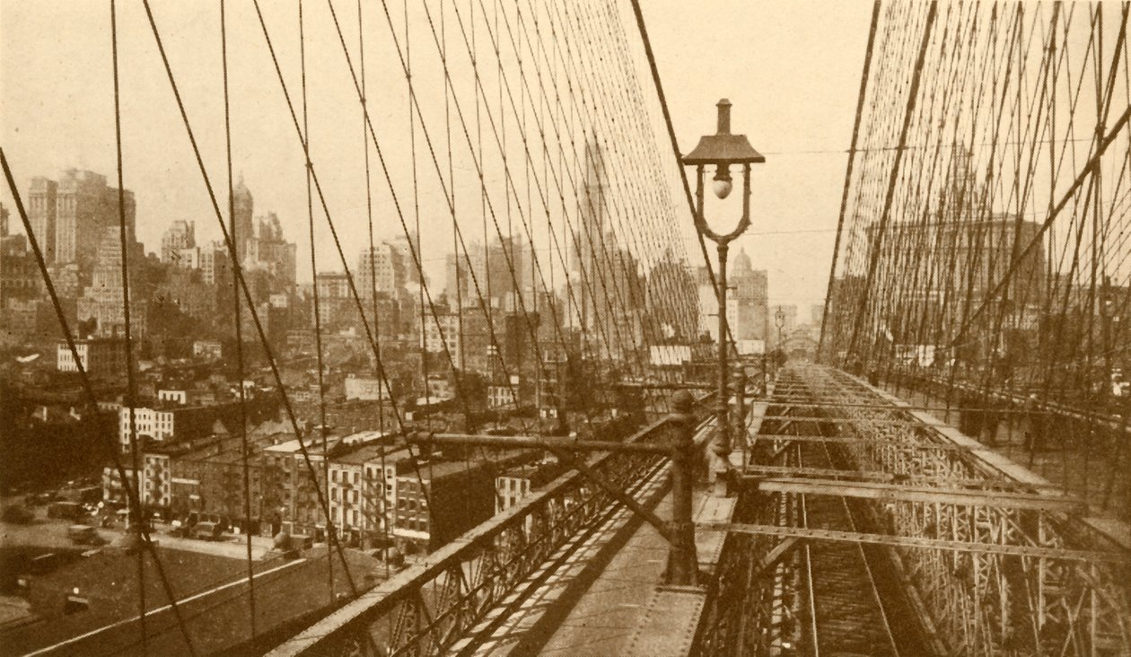 Brooklyn Asma Köprüsü, c1930
