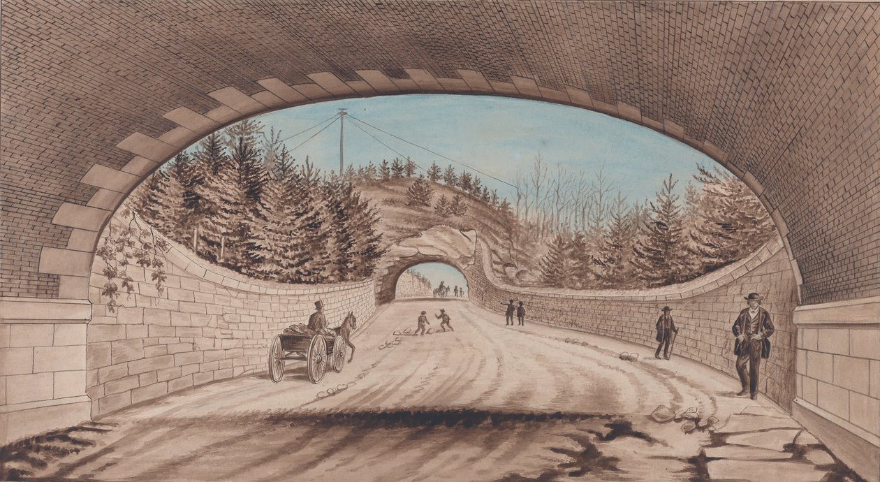 Central Park, Enine Yol No. 2, 1870. by EP
