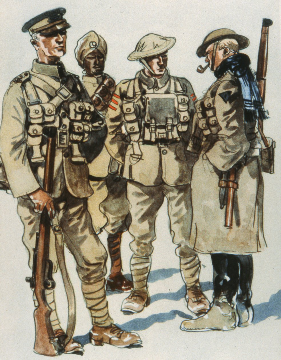 İngiliz Ordusu Saha Üniformaları by E. (after) Dobrich