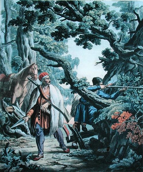 Çeçenler, V. Melnikov tarafından oyulmuş (renkli taş) by E. (after) Korneyev