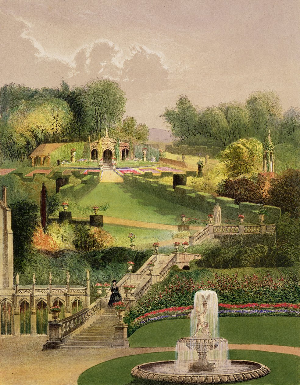The Garden on the Hill Side, Castle Combe, 