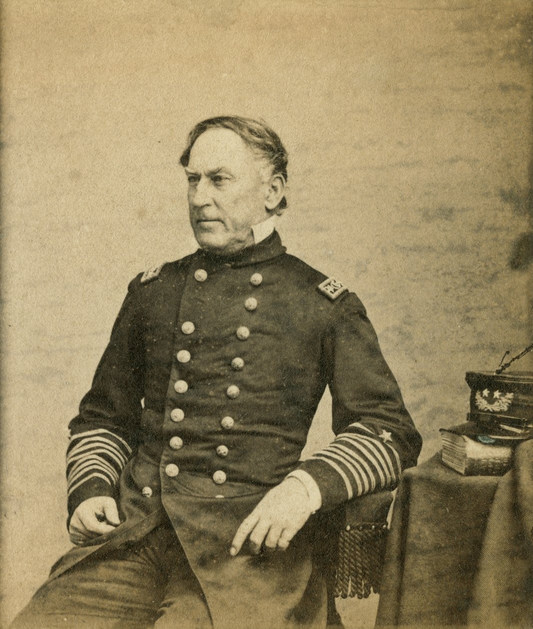 Koramiral David Farragut (1801-70) c.1865 by E. Anthony