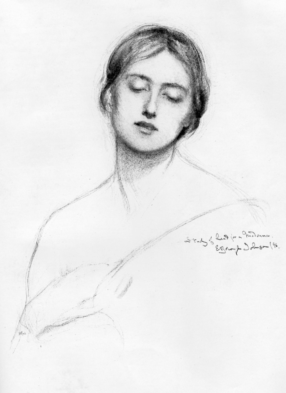Bir kadının başının incelenmesi, 1896 1898. by E. Borough Johnson