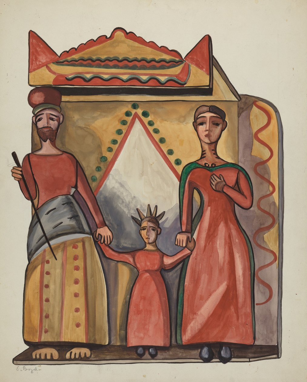 Bulto - Kutsal Aile, 19351942. by E. Boyd