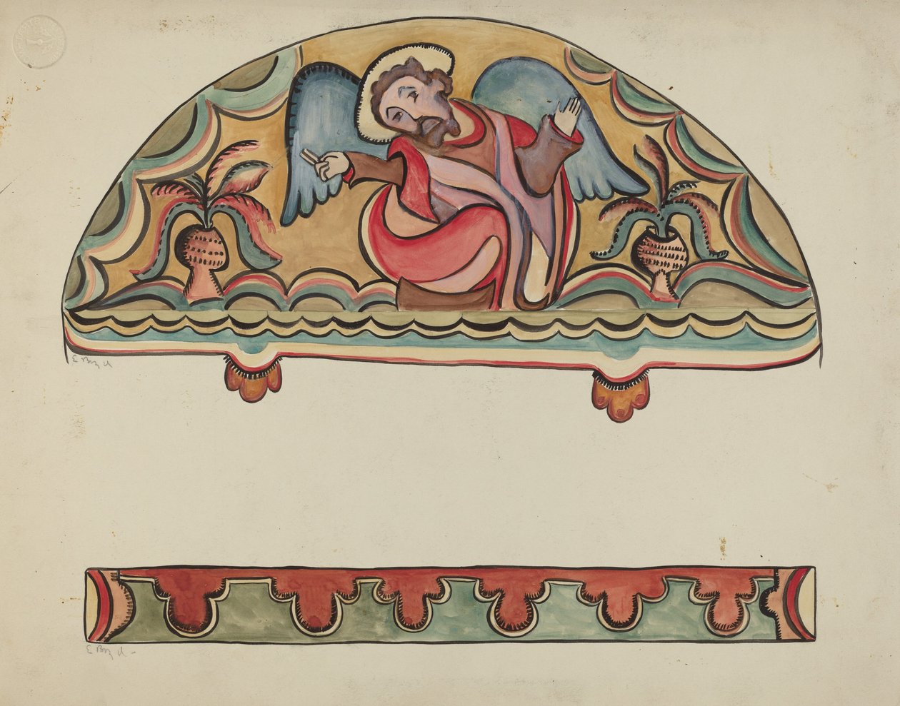 Lunette ve Sanctuario'daki Altar Kilisesi'nden Detay, Chimayo, 19351942. by E. Boyd
