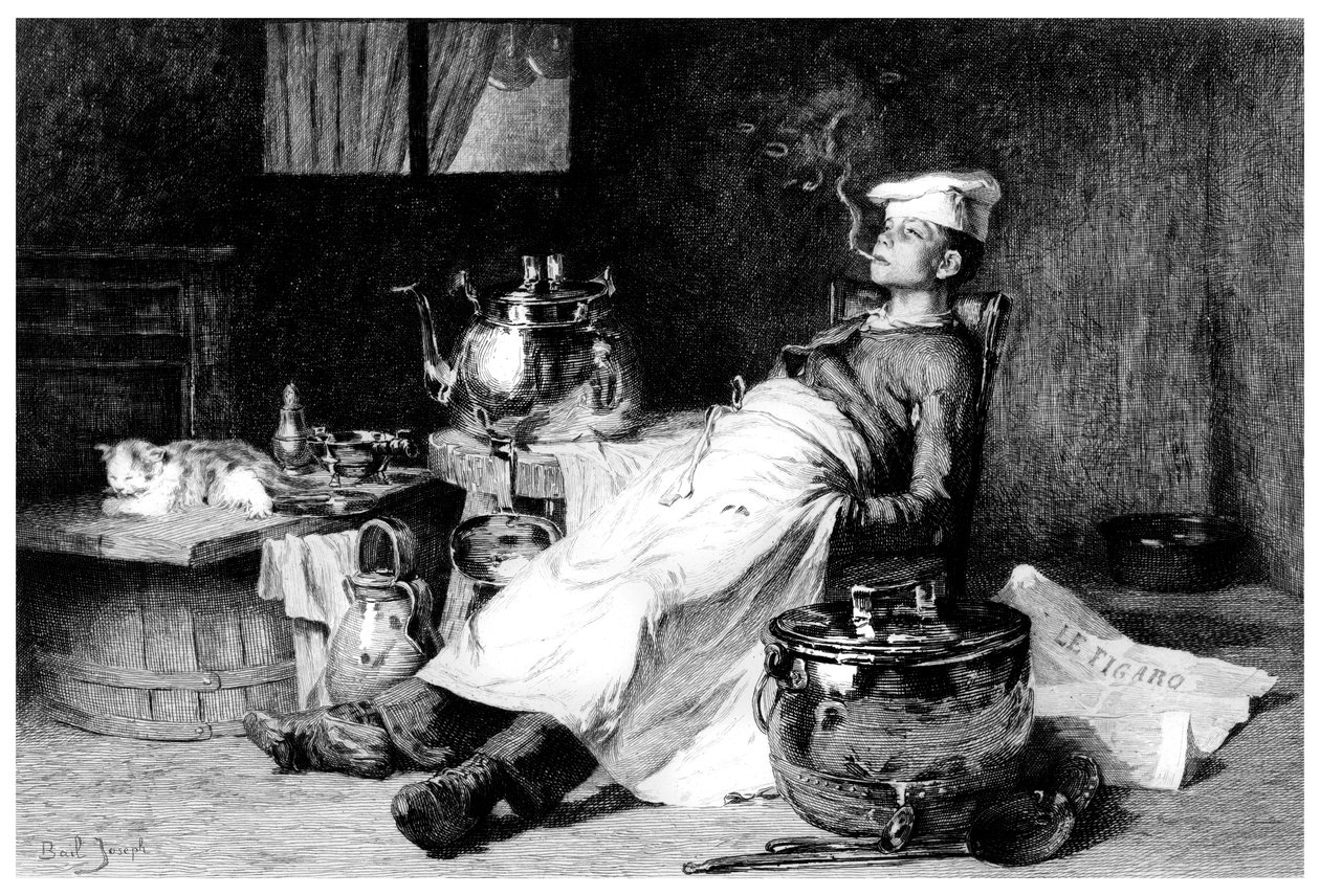 'Günün Çalışmasından Sonra', 1895. by E Decizy