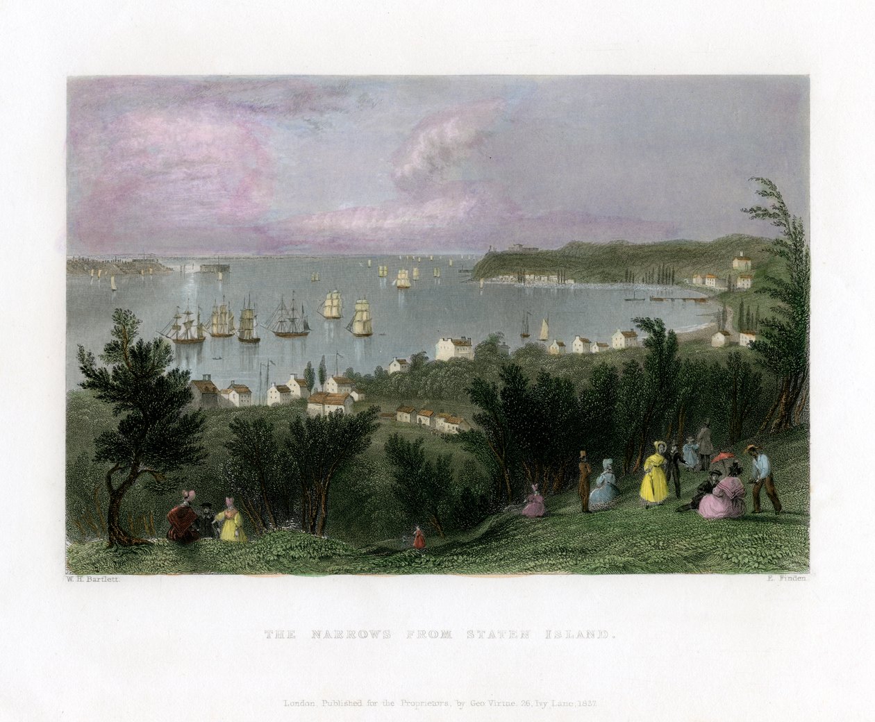 The Narrows, Staten Island, New York, ABD, 1837