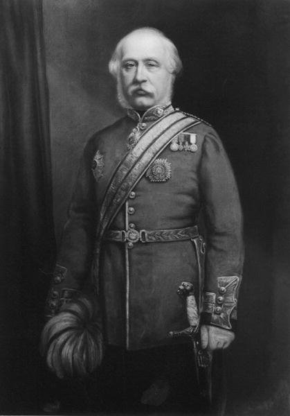 Sir James Yorke Scarlett (1799-1871) 1861 (kağıt üzerinde pastel) (s/b fotoğraf) by E. Goodwyn Lewis