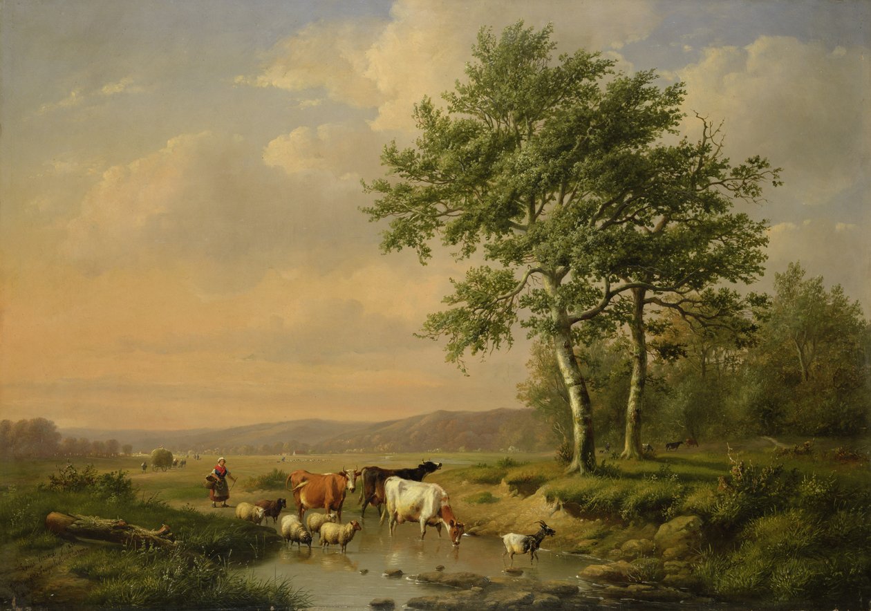 İçme Yeri by E. J. and Verwee Verboeckhoven