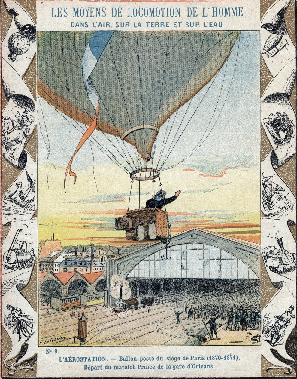 1870 Savaşı - Paris Kuşatması: balon direği - denizci Prens