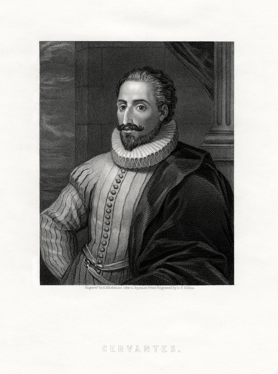Miguel de Cervantes, İspanyol romancı, şair ve oyun yazarı, 19. yüzyıl by E. Mackenzie