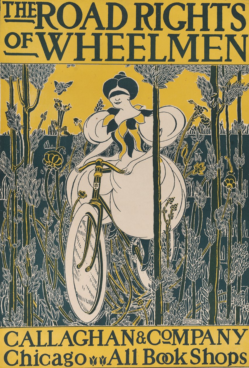 Wheelmenlerin Yol Hakları, 1895. by E. Nadall