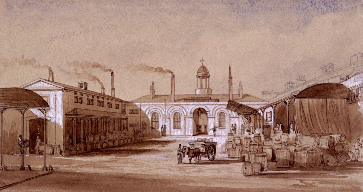Albany Caddesi, St Pancras, Londra, c1830 by E Noyce