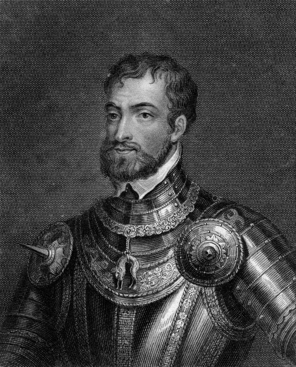 Charles V, Kutsal Roma İmparatoru, 19. yüzyıl. by E. Scriven