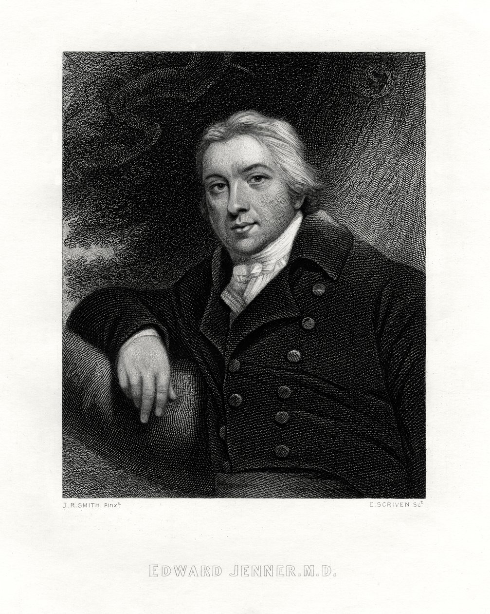 Edward Jenner, İngiliz taşra doktoru, 19. yüzyıl. by E. Scriven