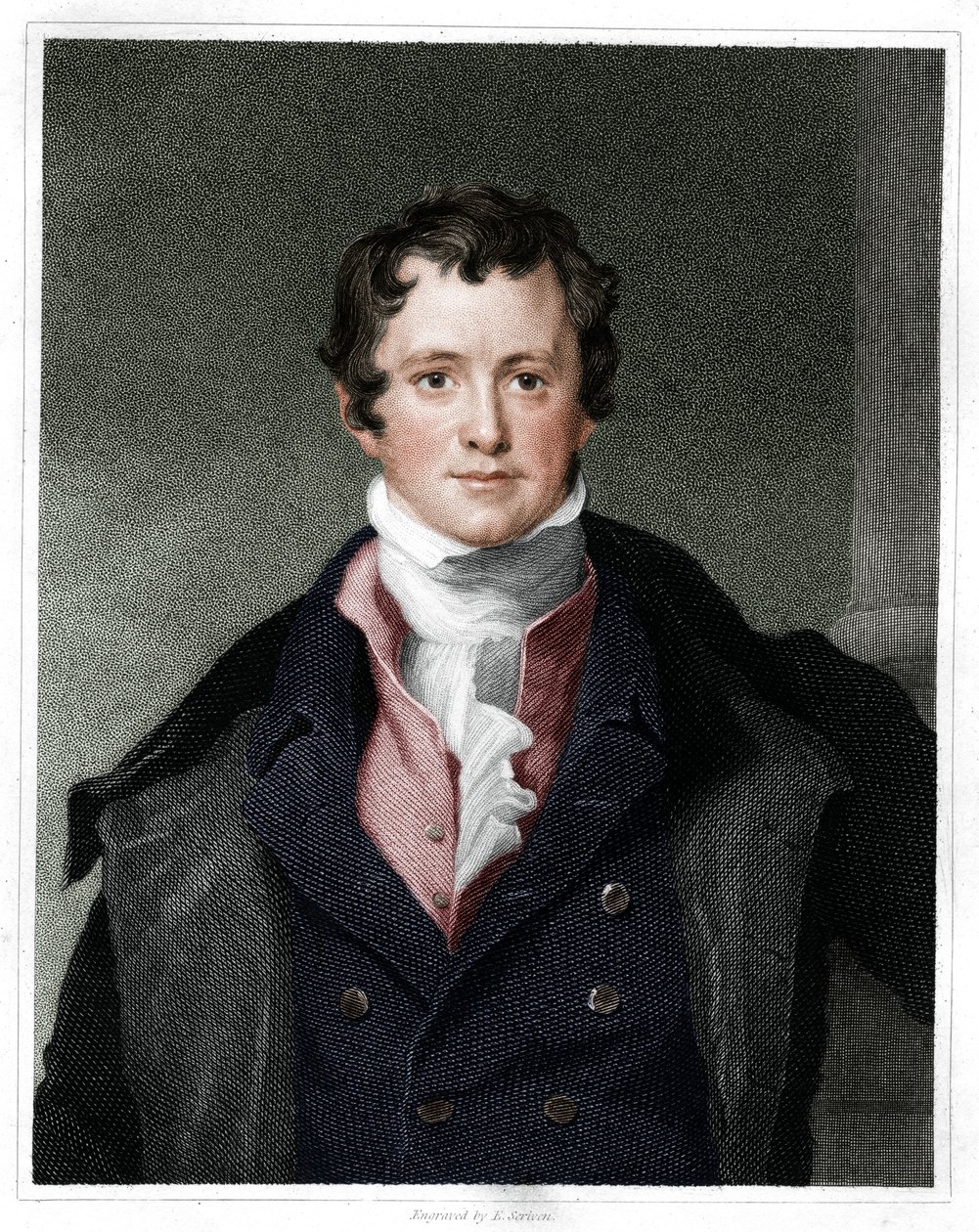 Humphry Davy, İngiliz kimyager, 1833 by E. Scriven