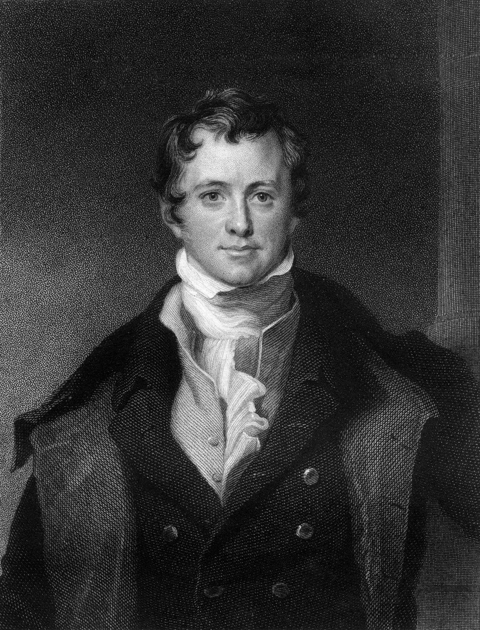 Sir Humphrey Davy, Cornish kimyager ve fizikçi, 1845. by E. Scriven