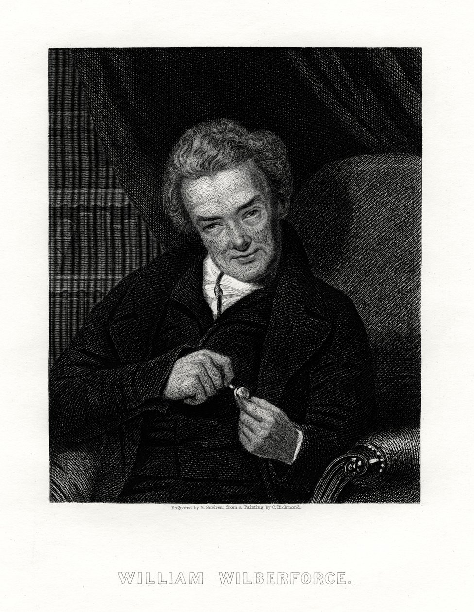 William Wilberforce, İngiliz kölelik karşıtı kampanyacı, 19. yüzyıl. by E. Scriven