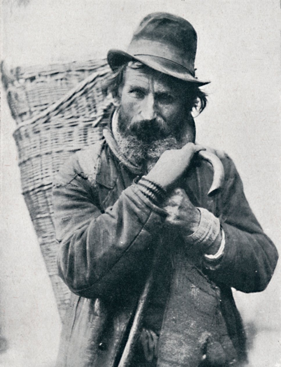 Bir Alman sokak satıcısı, Ehningen Bölgesi, Württemberg, 1912 by E Uhlenhuth