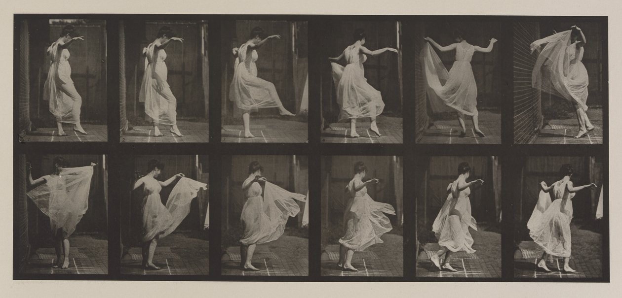 Plaka Numarası 188. Dans (fantezi), 1887 (kollotip) by Eadweard Muybridge